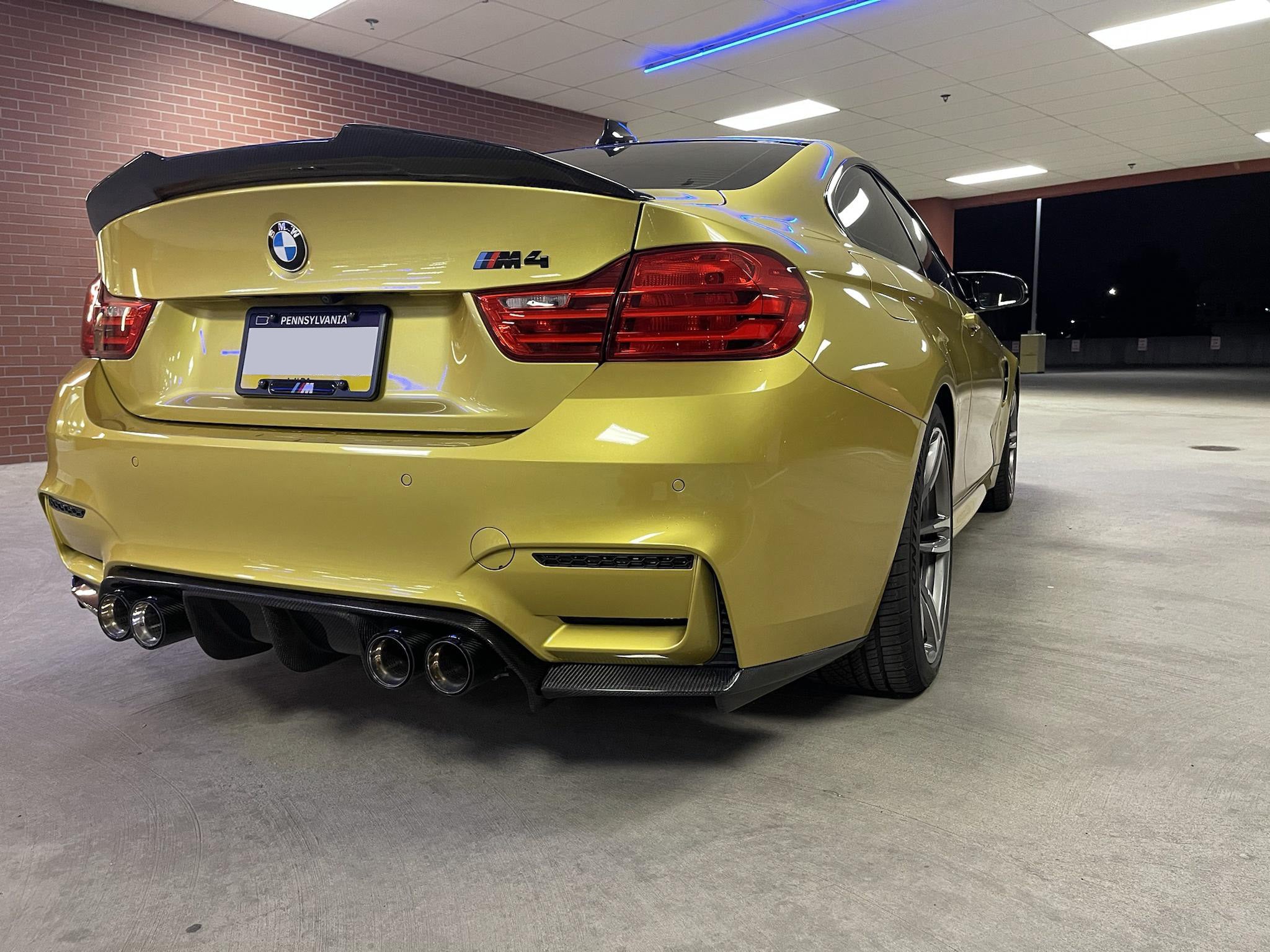 BMW F82 / F83 M4 - PSM Style High Kick Carbon Fiber Trunk Spoiler